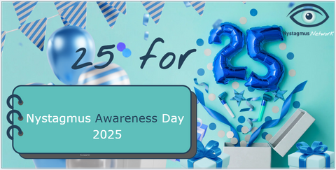 A banner for Nystagmus Awareness Day 2025