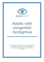 The front cover of Adults with Congenital Nystagmus.