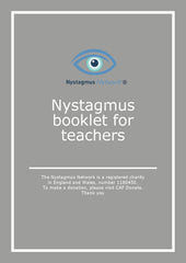 Thr front covber of the Nystagmus Network booklet for teachers.