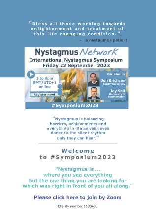 Programme for the International Nystagmus Symposium 2023