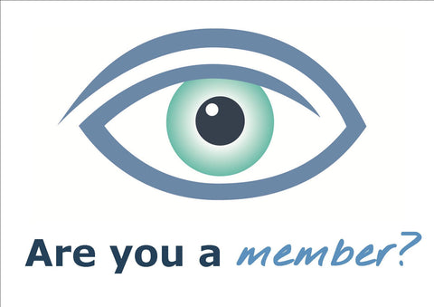 The eye logo of the Nystagmus Network and the words 'are you a member?'