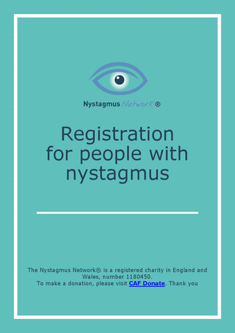 Registration for people with nystagmus