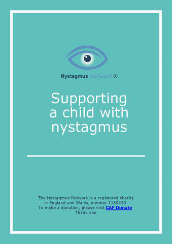 Parents booklet - supporting a child with nystagmus